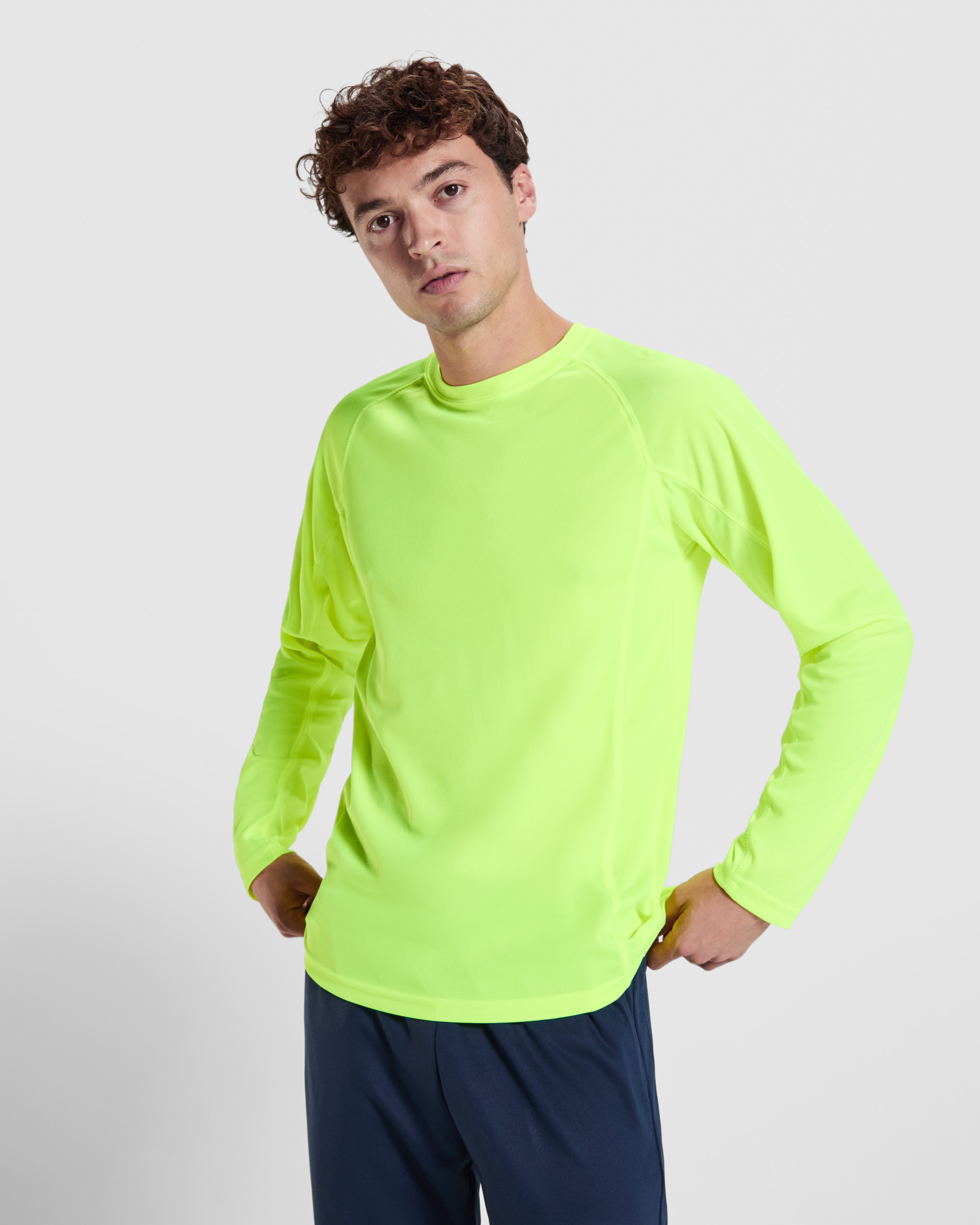 Camiseta Técnica Manga Larga Transpirable (Roly Montecarlo L/S) - Deporte y Eventos