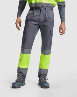 Pantalón de Trabajo Alta Visibilidad Reforzado (Roly Soan HV9301)