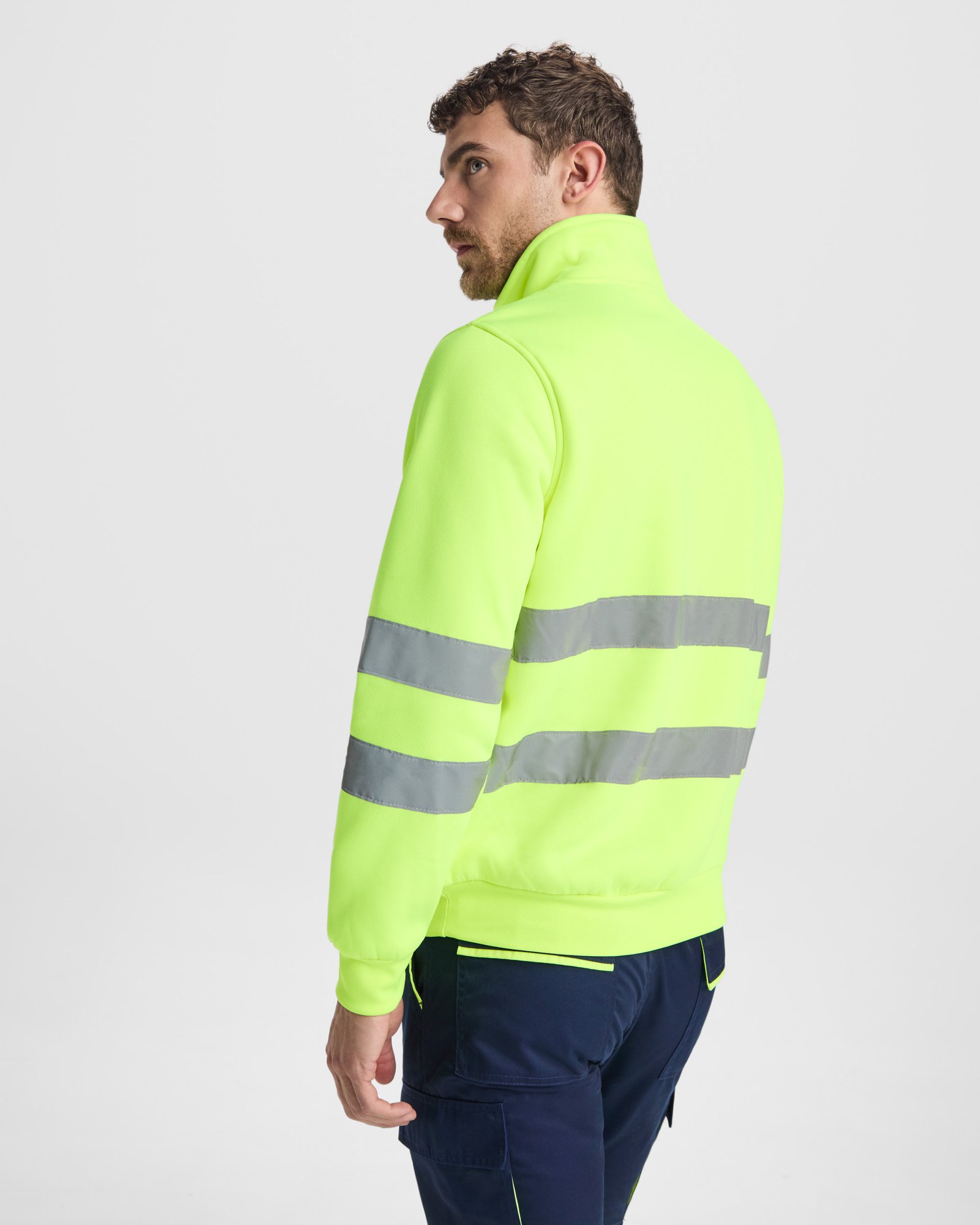 Sudadera de Alta Visibilidad Media Cremallera (Roly Spica HV9314) - Imagen 2