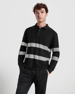 Polo de Manga Larga con Protección UV y Tacto Algodón (Roly Foran L/S HV9325)