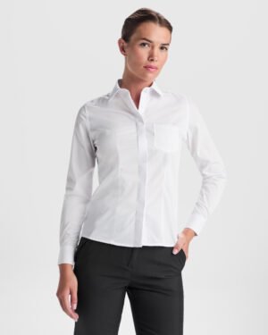 Camisa de Manga Larga Entallada para Mujer (Roly Sofía L/S CM5161)