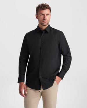 Camisa de Manga Larga con Elastano para Hombre (Roly Moscu CM5506)