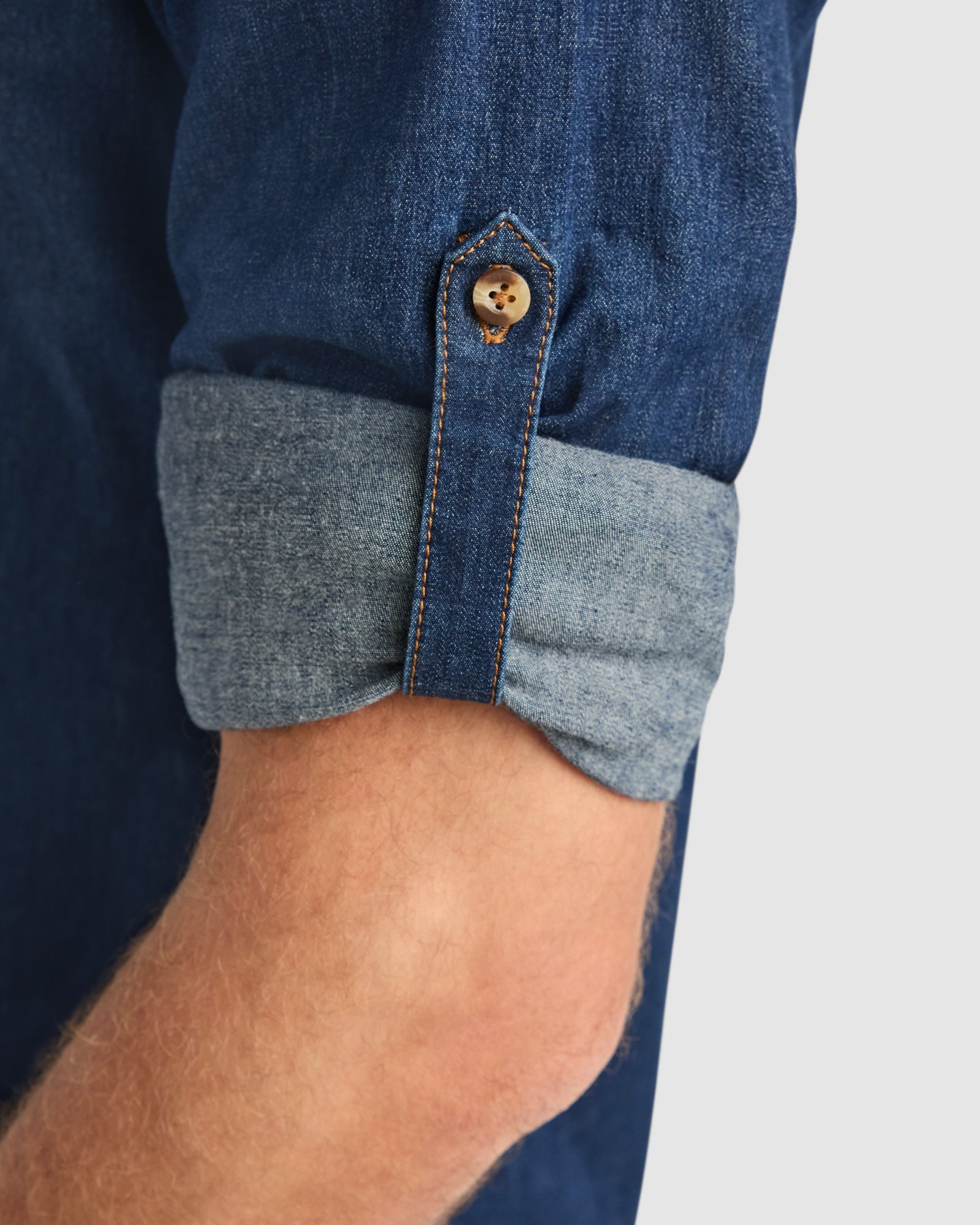 Camisa Vaquera de Manga Larga con Tejido Stretch (Roly Lujan CM6706) - Imagen 4