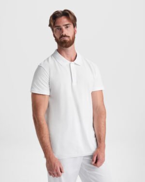 Polo de Manga Corta de Piqué con Cierre de Velcro (Roly Rover PO8403)