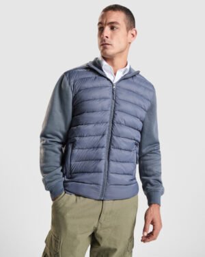 Chaqueta con Cremallera Frontal Combinada y Acolchado (Roly Vivaro CQ8420)