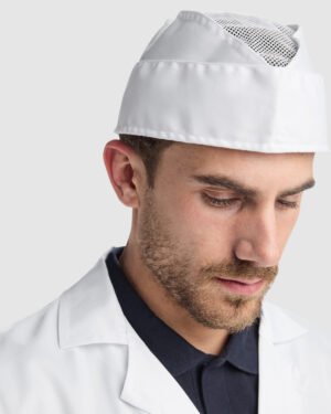 Gorro de Cocina Unisex con Visera Plegada (Roly Lagasse GR9090)