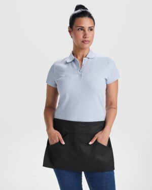 Delantal Corto de Sarga con Bolsillo Doble (Roly Mini DE9124)