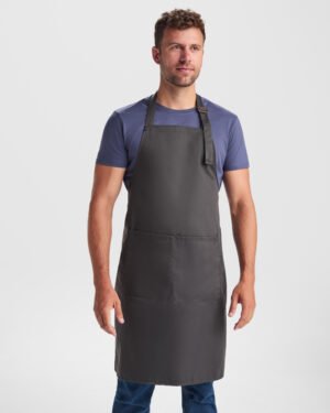 Delantal Largo de Sarga con Ajuste en Cuello (Roly Benoit DE9125)