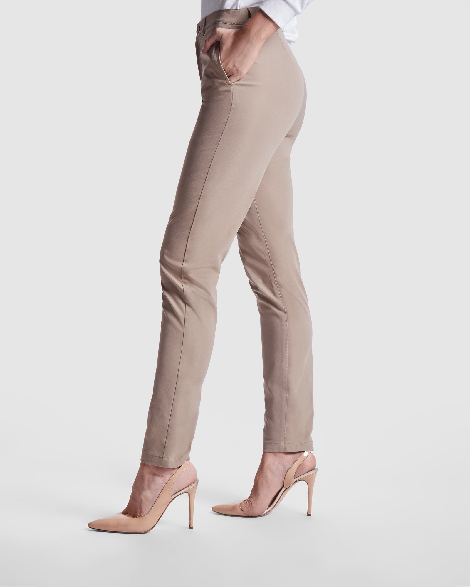 Pantalón Corporativo Tipo Chino de Alta Flexibilidad Mujer (Roly Beverly Woman PA9146) - Imagen 4