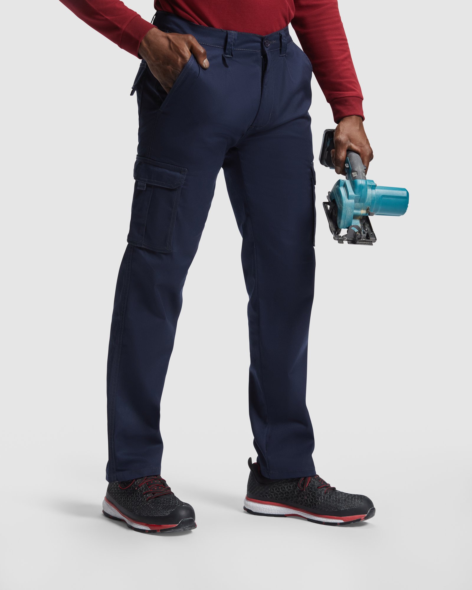 Pantalón de Trabajo Multibolsillos Stretch de Alto Gramaje (Roly Daily Stretch PA9205) - Imagen 2