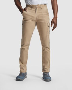 Pantalón de Trabajo Multibolsillos Algodón Heavy Stretch (Roly Fonta PA9206)
