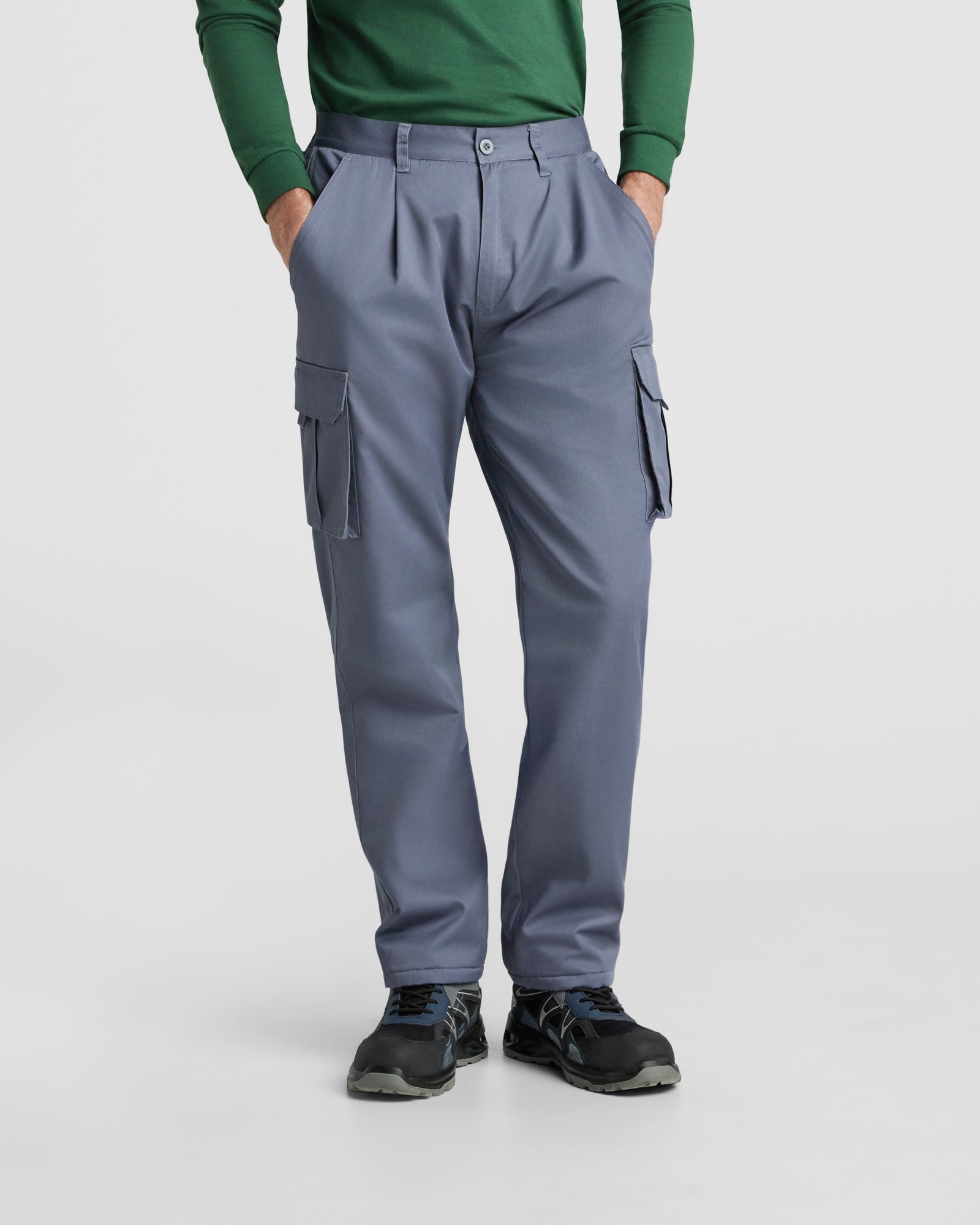 Pantalón de Trabajo Multibolsillos Térmico Stretch con Forro Polar (Roly Warmor PA9326)