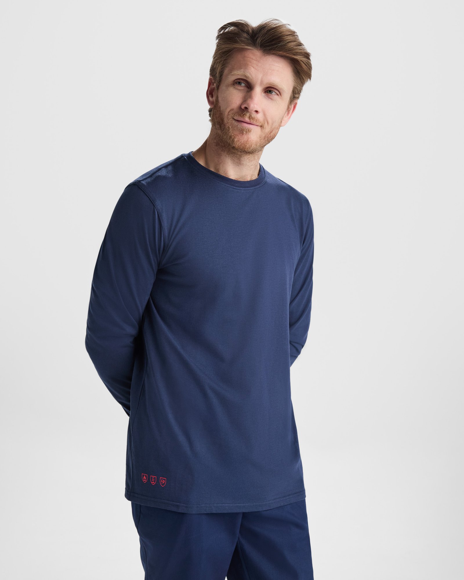 Camiseta de Manga Larga Ignífuga y Antiestática (Roly Defender FR9401)