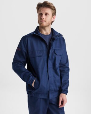 Chaqueta Ignífuga y Antiestática de Sarga (Roly Cruiser FR9403) –